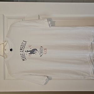 'Make America Cowboy Again' short sleeve white Tee, size XXL